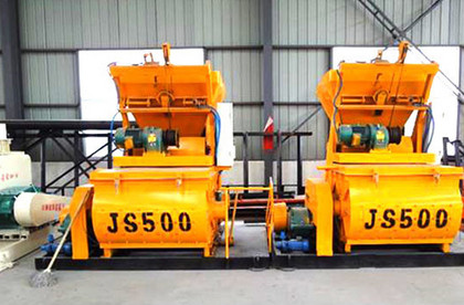 JS500混凝土搅拌机，双卧轴强制式搅拌机生产厂家